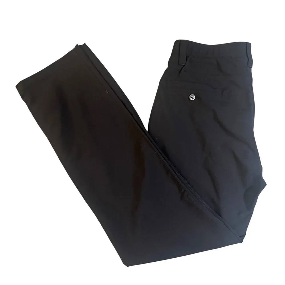 Under Armour Mens Black Loose Fit Golf Pants Performance Trousers 30x32‎